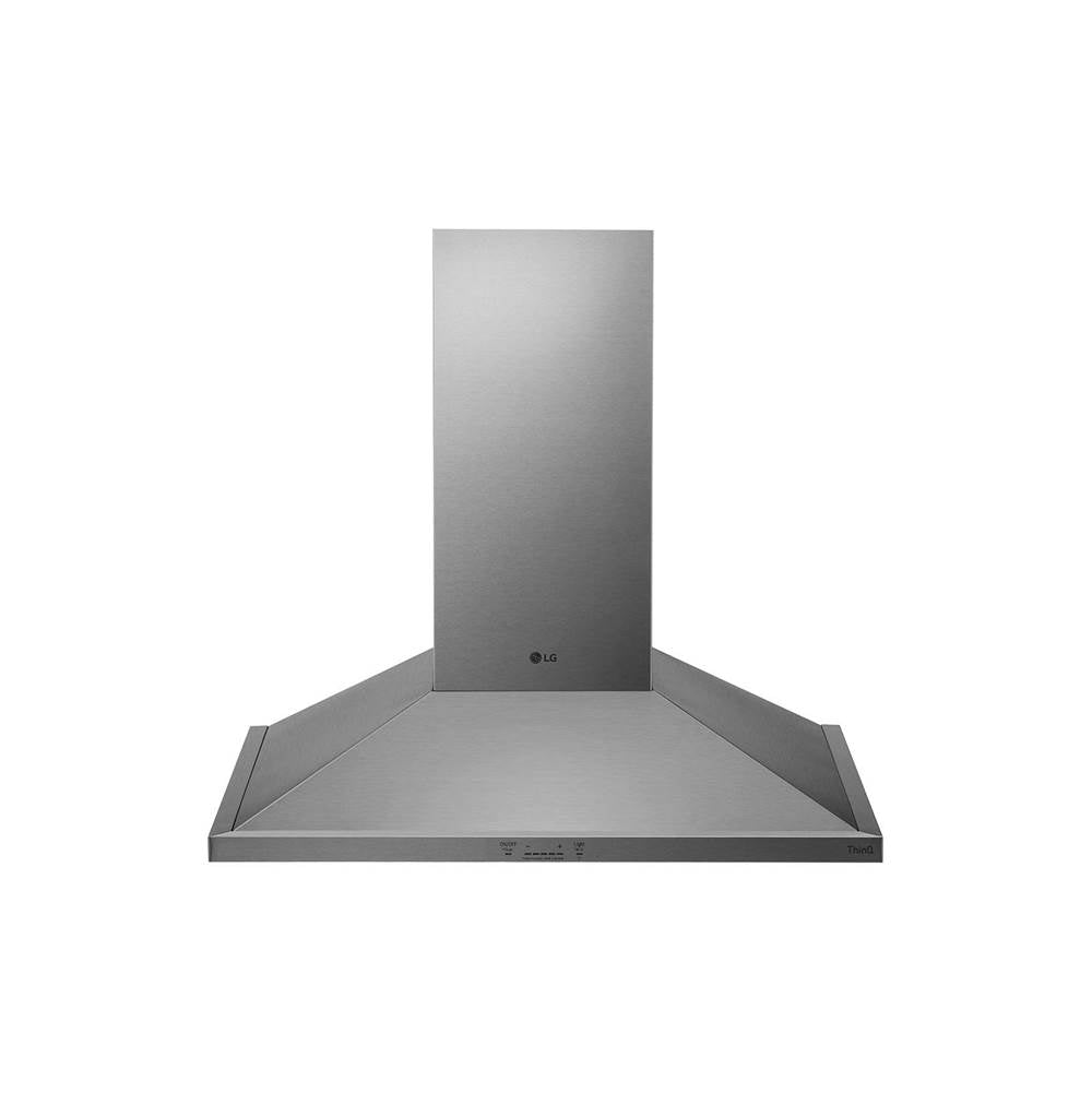 LG Appliances - 36'' Wall Mount Chimney Hood - Stainless Steel