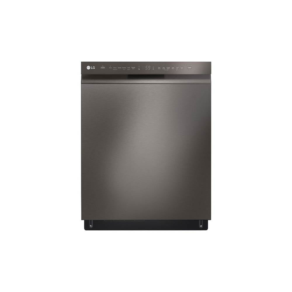 LG Appliances - Front Control with Pocket Handle, 48 dB, QuadWash, Dynamic Dry, 3rd Rack, EasyRack Plus, PrintProof Black Stainless Steel - Stainless Steel