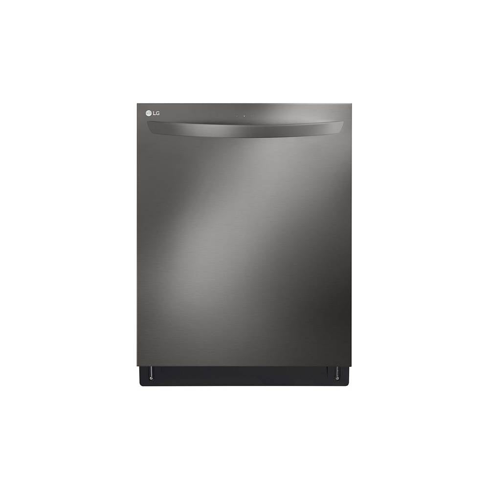LG Appliances - Top Control With Towel Bar, 42 Db, Smart Wi-Fi, Quadwash Pro, Dynamic Heat Dry, True Steam, Adj. 3Rd Rack Printproof Black Stainless Steel - Print Proof Black Stainless Steel