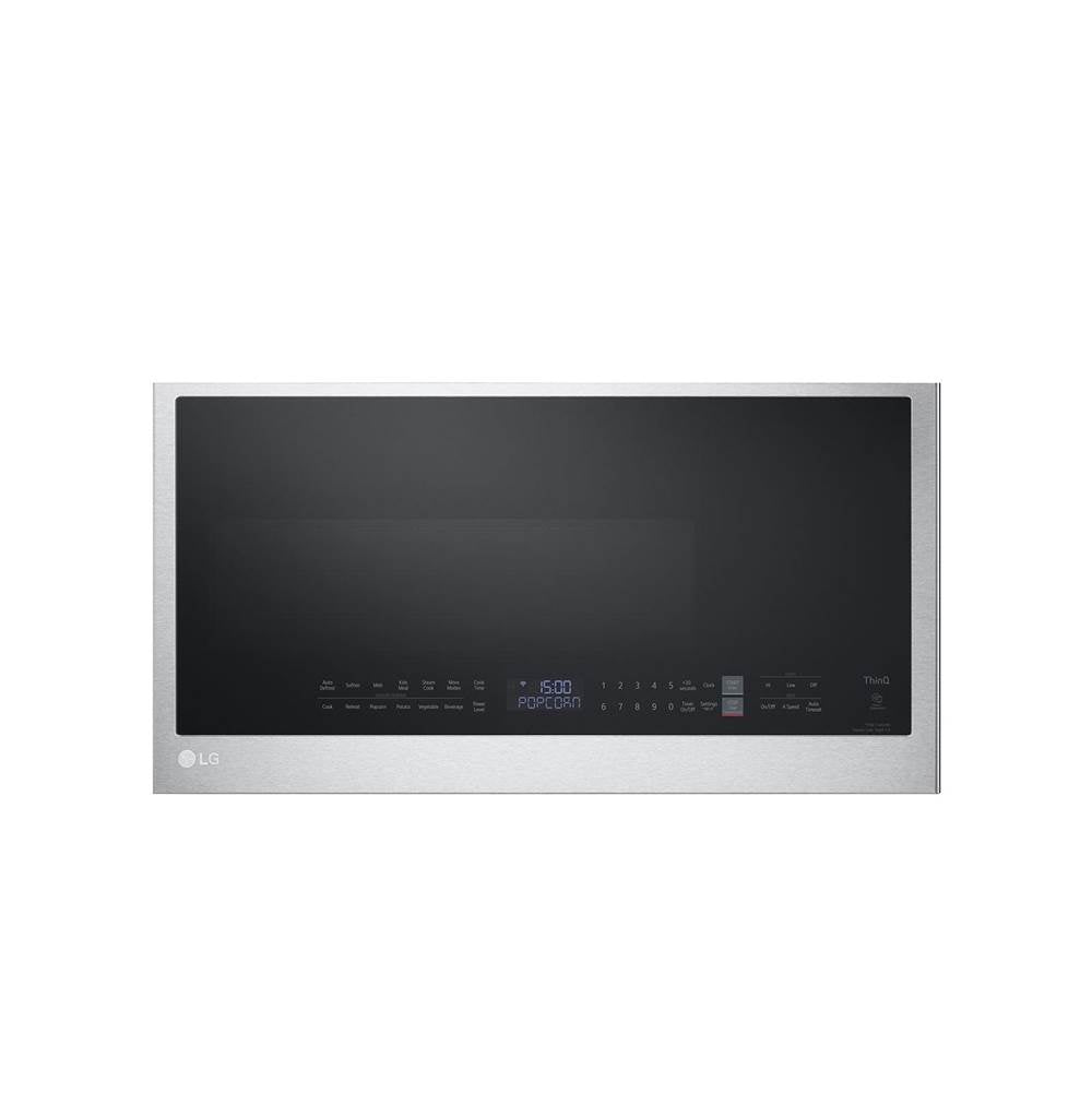 LG Appliances - 2.0 Cu.Ft. Otr, 400 Cfm, Bottom Control, Sensor, Thinq, Easyclean, Printproofblack Stainless Steel - Print Proof Black Stainless Steel