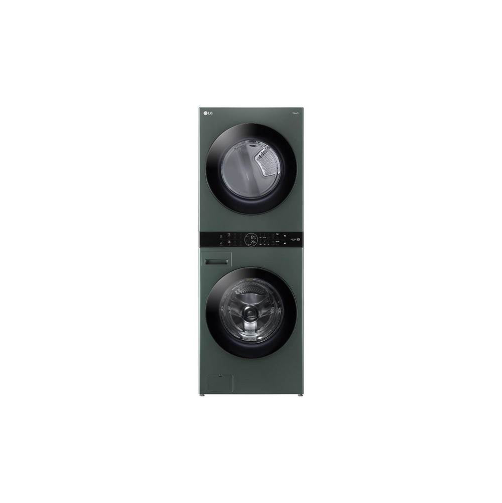 LG Appliances - 4.5 Cu.Ft. Washer, 7.4 Cu.Ft. Gas Dryer, Washtower With Center Control, Turbowash360 And Turbosteam, Nature Green - Nature Green