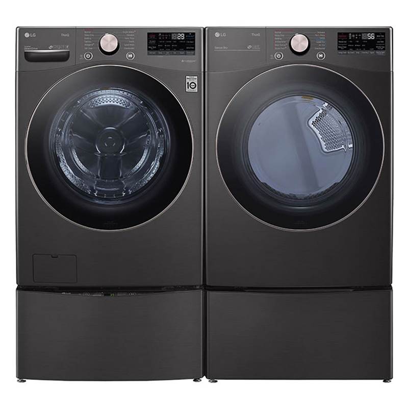 7.4 cu.ft. Ultra Large Capacity Electric Dryer with Sensor Dry, TurboSteam Technology and Wi-Fi Connectivity, Black Steel