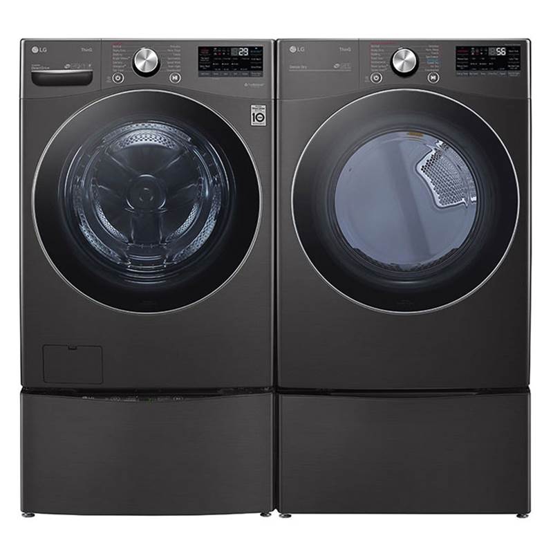 7.4 cu.ft. Ultra Large Capacity Electric Dryer with Sensor Dry, TurboSteam Technology and Wi-Fi Connectivity, Black Steel
