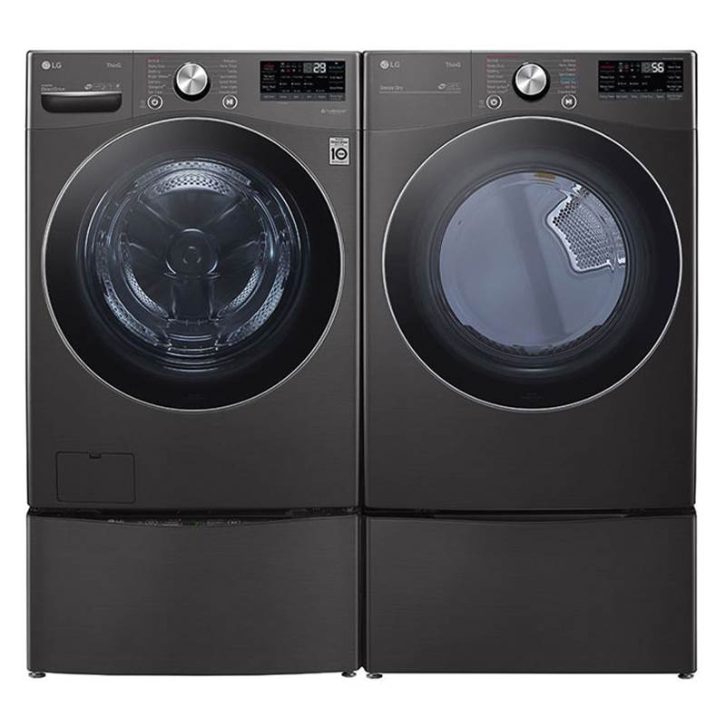 7.4 cu.ft. Ultra Large Capacity Gas Dryer with Sensor Dry, TurboSteam Technology and Wi-Fi Connectivity, Black Steel