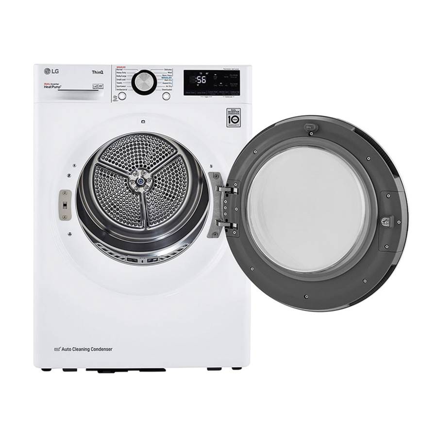 4.2 cu.ft. 24'' Compact Front LED Display with Dial-A-Cycle, Winkle Care, Ventless condensing system, White