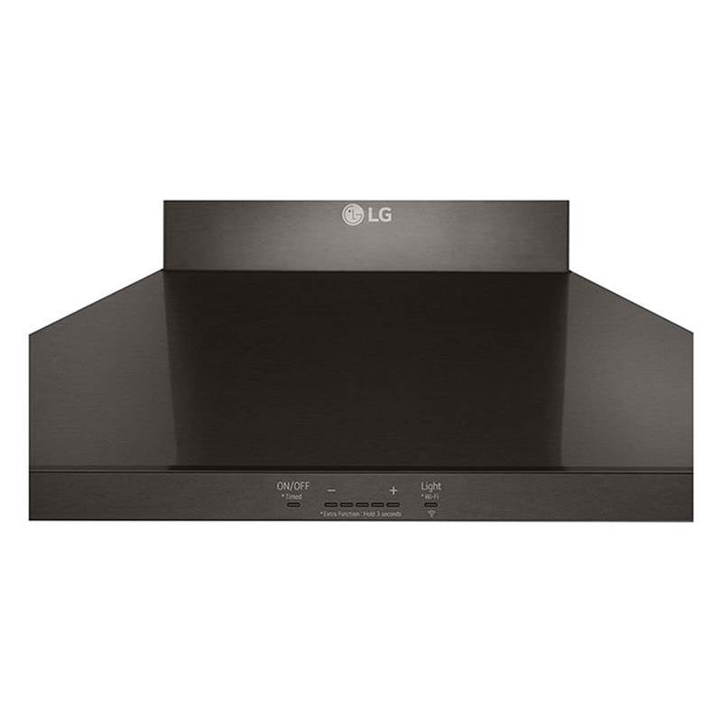 LG 36'' Wall Mount Chimney Hood, Black Stainless Steel