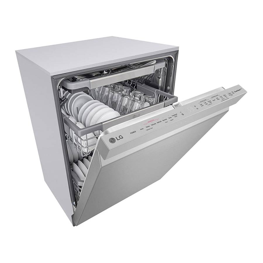 Top Control with towel bar, 44dB, TrueSteam, 3rd Rack (Fixed), Glide Rail, Fingerprint Resistant Stainless Steel