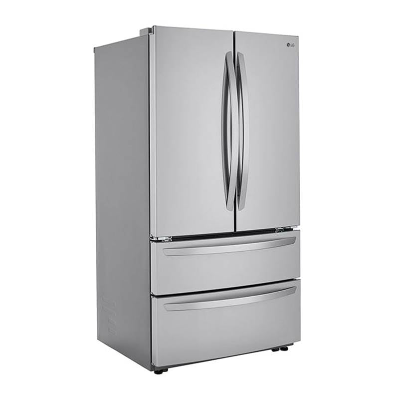 23 cu.ft. 4-Door French Door, Counter Depth, Double Freezer, Internal Water, PrintProof Stainless Steel