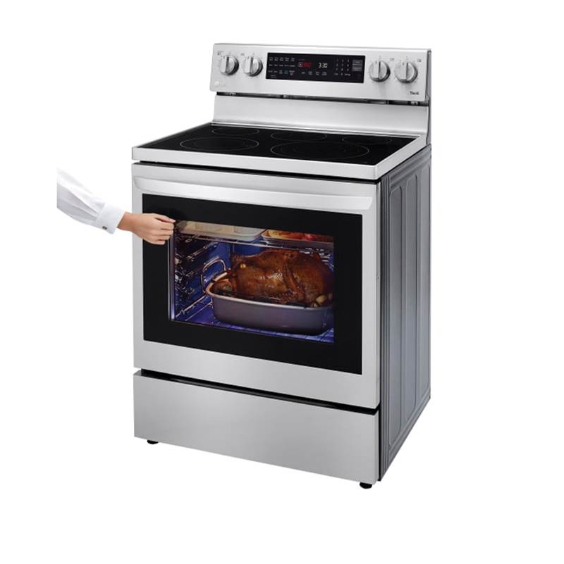 6.3 cu ft. Smart Wi-Fi Enabled True Convection InstaView Electric Range with Air Fry