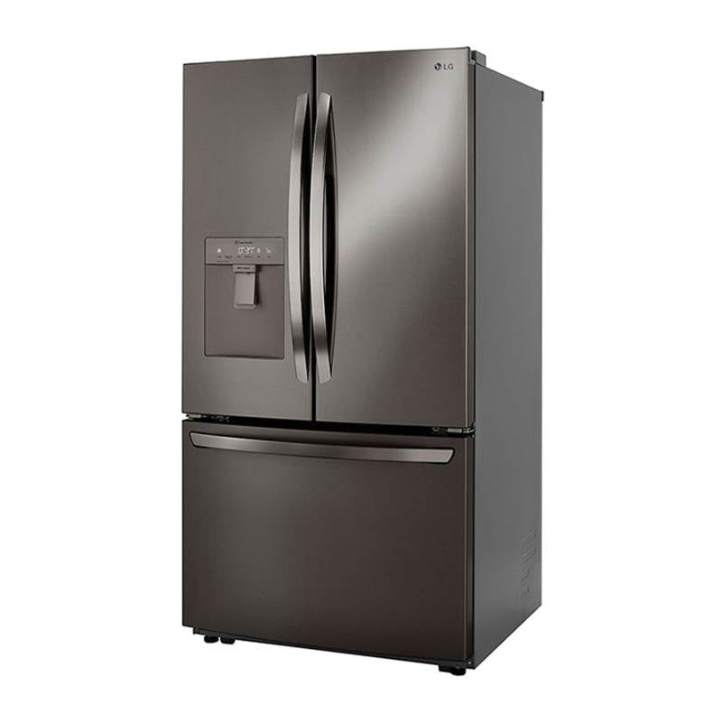 29 cu.ft. 3 Door Refrigerator, Water Only Dispenser, Black Stainless Steel