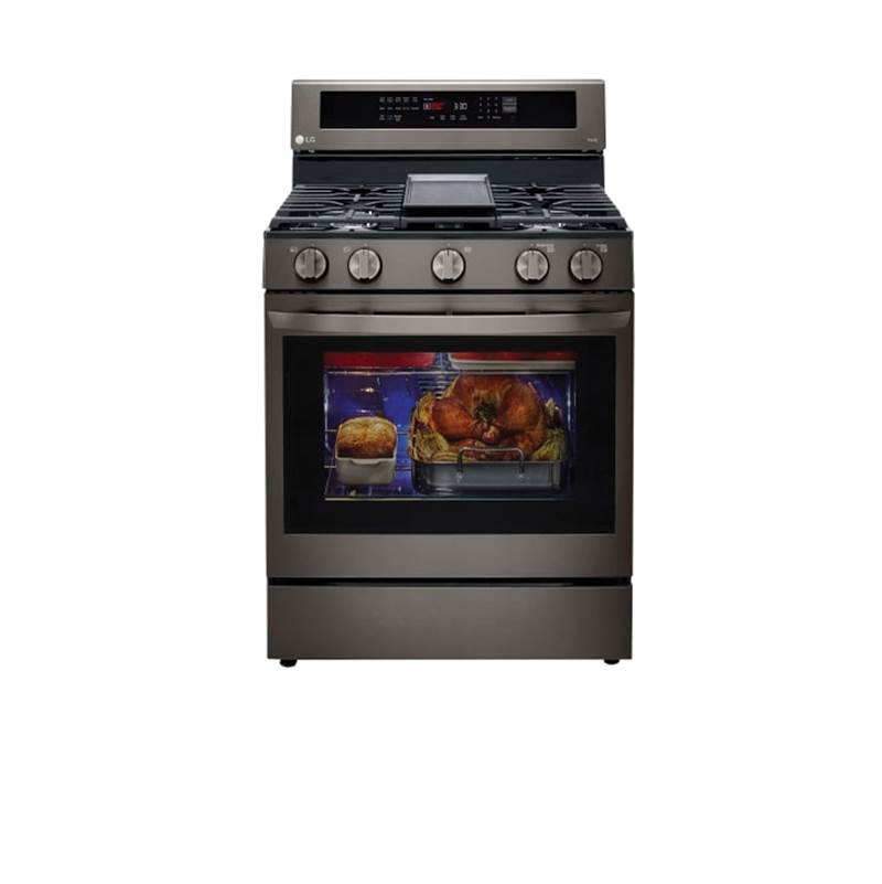 5.8 cu ft. Smart Wi-Fi Enabled True Convection InstaView Gas Range with Air Fry