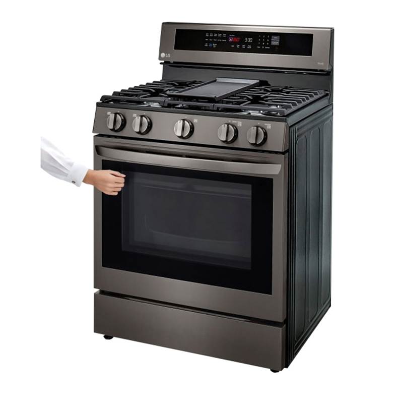 5.8 cu ft. Smart Wi-Fi Enabled True Convection InstaView Gas Range with Air Fry