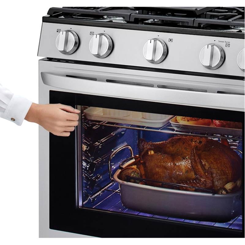 5.8 cu ft. Smart Wi-Fi Enabled True Convection InstaView Gas Range with Air Fry