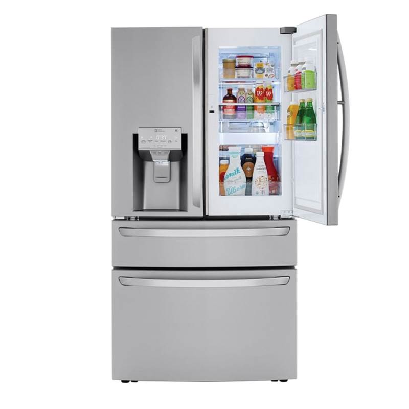 23 cu.ft. 4-Door French Door, Counter Depth, Door-in-Door, Fully Convertible Drawer, PrintProof Stainless Steel
