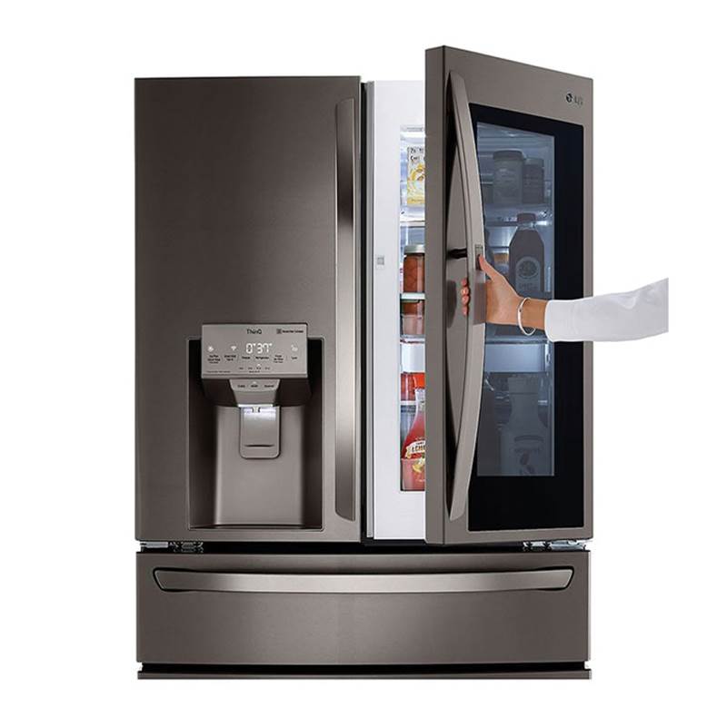23 cu.ft. 4-Door French Door, Counter Depth, InstaView Door-in-Door, Fully Convertible Drawer, PrintProof Black Stainless Steel