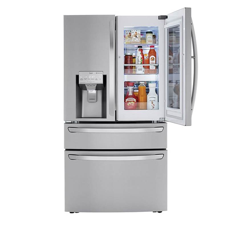 23 cu.ft. 4-Door French Door, Counter Depth, InstaView Door-in-Door, Fully Convertible Drawer, PrintProof Black Stainless Steel