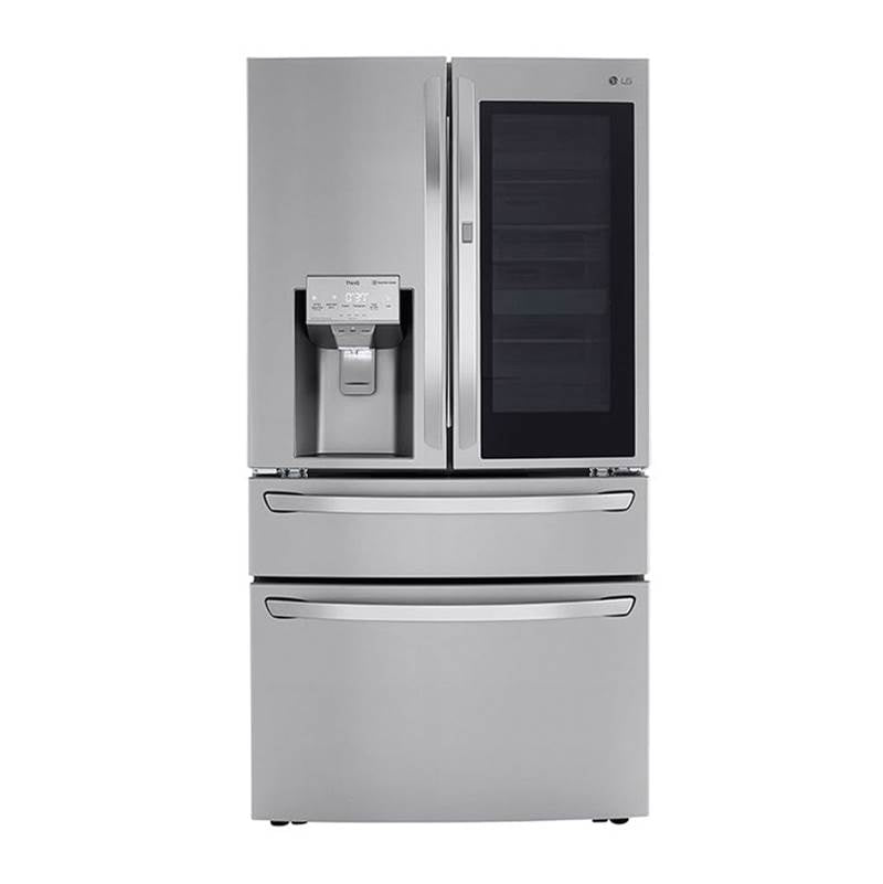 23 cu.ft. 4-Door French Door, Counter Depth, InstaView Door-in-Door, Fully Convertible Drawer, PrintProof Black Stainless Steel