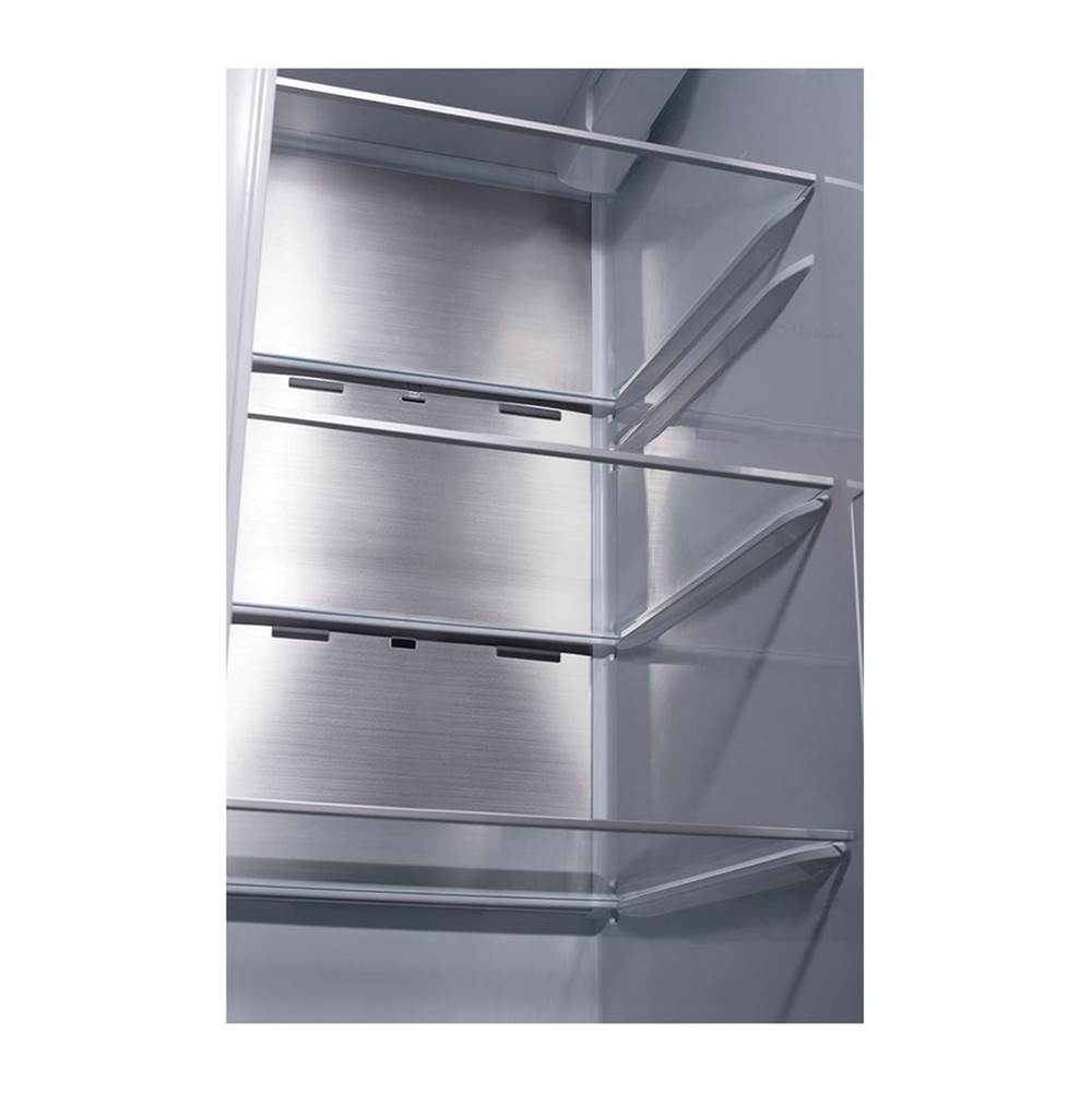 Side By Side Refrigerator, 27 cu-ft, InstaView Only, Dual Ice Maker with Craft Ice, PrintProof Black Stainless Steel
