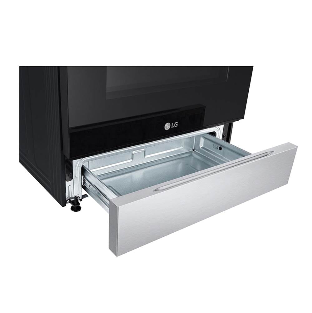 Electric Single Oven Slide-in Range, 6.3 cu-ft, EasyClean plus Self Clean, ThinQ, Printproof Stainless Steel