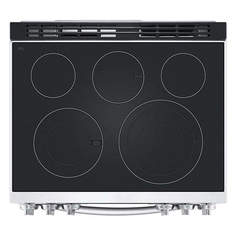 ADA Compliant, 6.3 cu.ft. Electric Single Oven Slide-in Range, Instaview, Air Fry, ProBake Convection, Printproof Stainless Steel