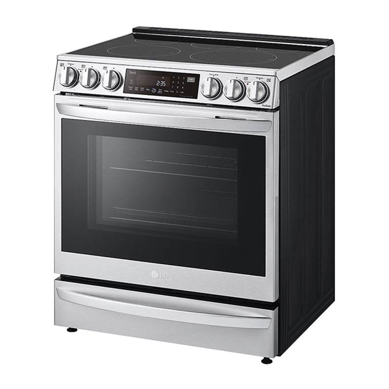 ADA Compliant, 6.3 cu.ft. Electric Single Oven Slide-in Range, Instaview, Air Fry, ProBake Convection, Printproof Stainless Steel