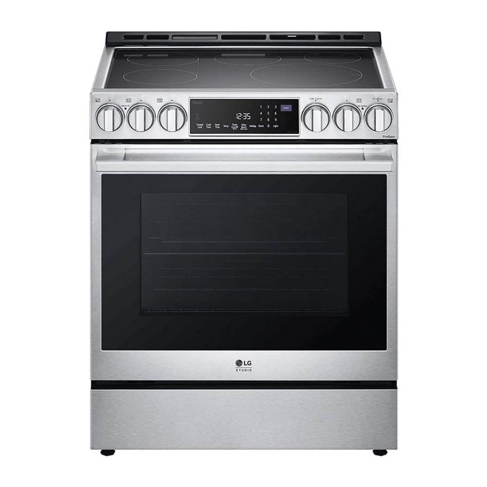 LG Appliances - LG STUDIO Slide-In Electric Range - Stainless Steel