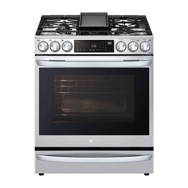 6.3 cu.ft. Gas Single Oven Slide-in Range, Instaview, Air Fry, ProBake Convection, Printproof Stainless Steel