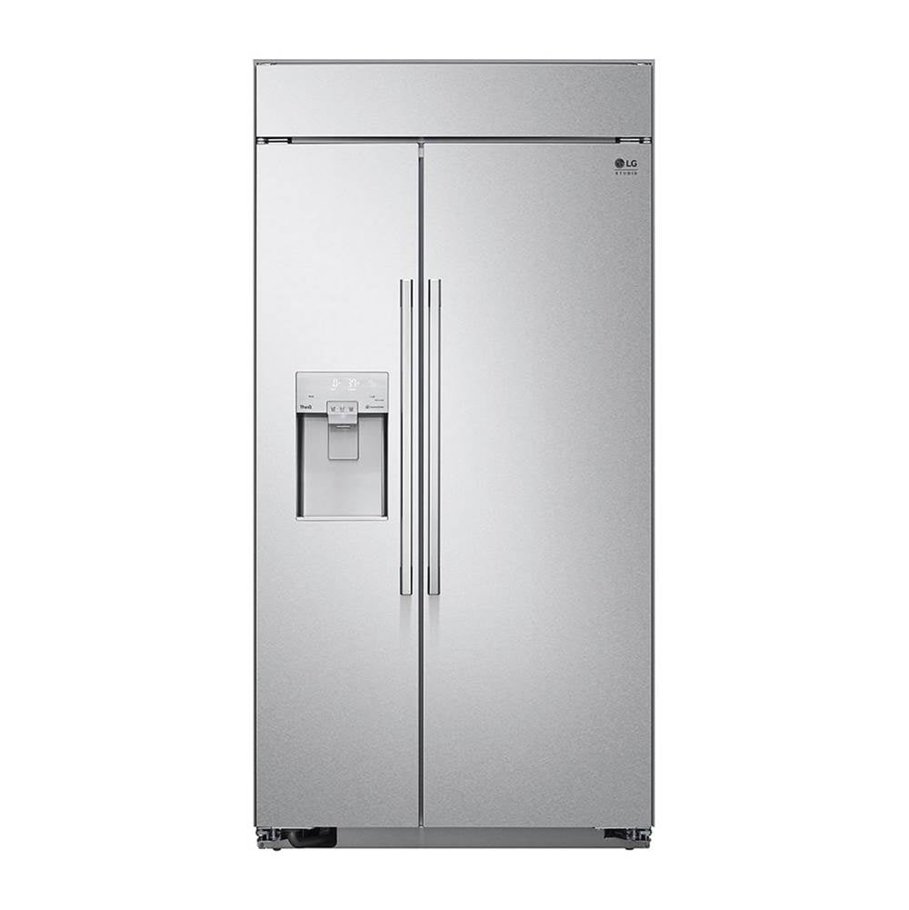 LG Appliances - LG STUDIO Built-in Side by Side Refrigeration - Stainless Steel