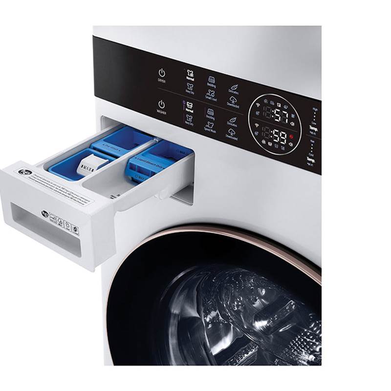 4.5 cu.ft. Washer, 7.4 cu.ft. Gas Dryer, Washtower with Center Control, Graphite