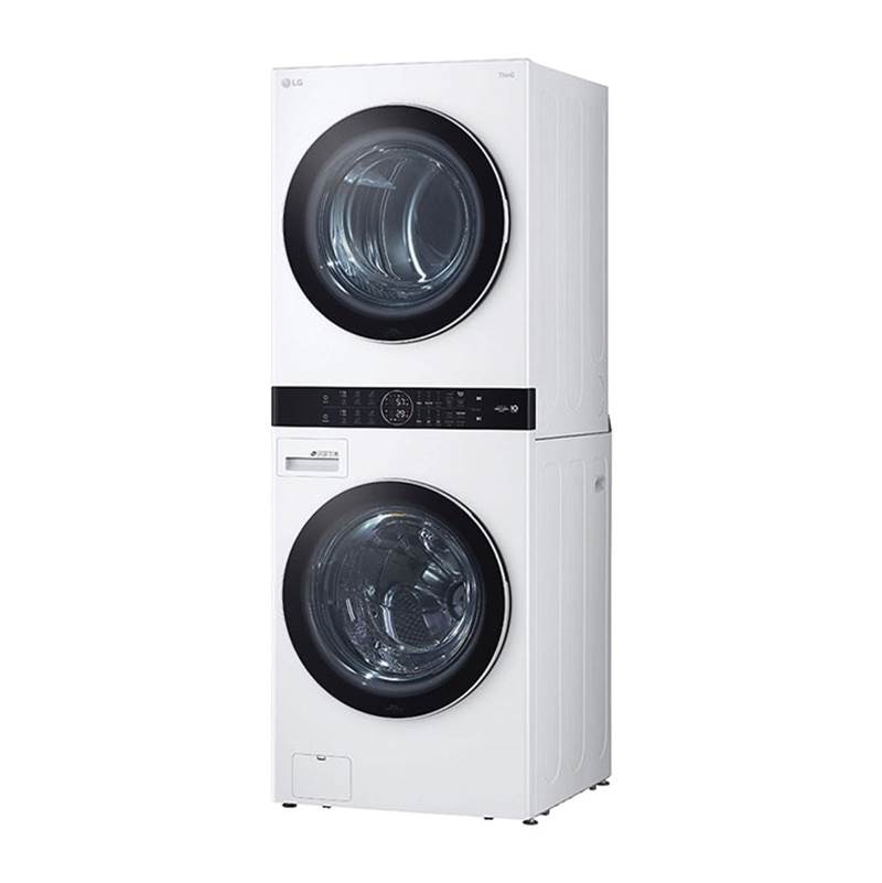 4.5 cu.ft. Washer, 7.4 cu.ft. Gas Dryer, Washtower with Center Control, TurboWash360 and TurboSteam, Black Steel