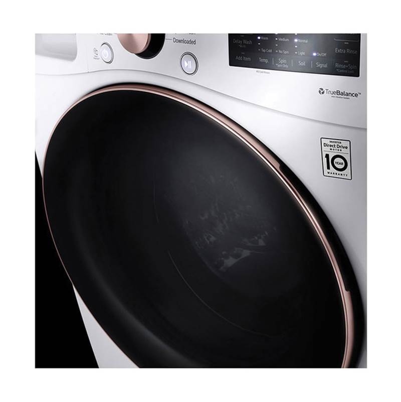4.5 cu.ft. Ultra Large Capacity Front Load Washer with AIDD, TurboWash, Steam and Wi-Fi Connectivity, Black Steel