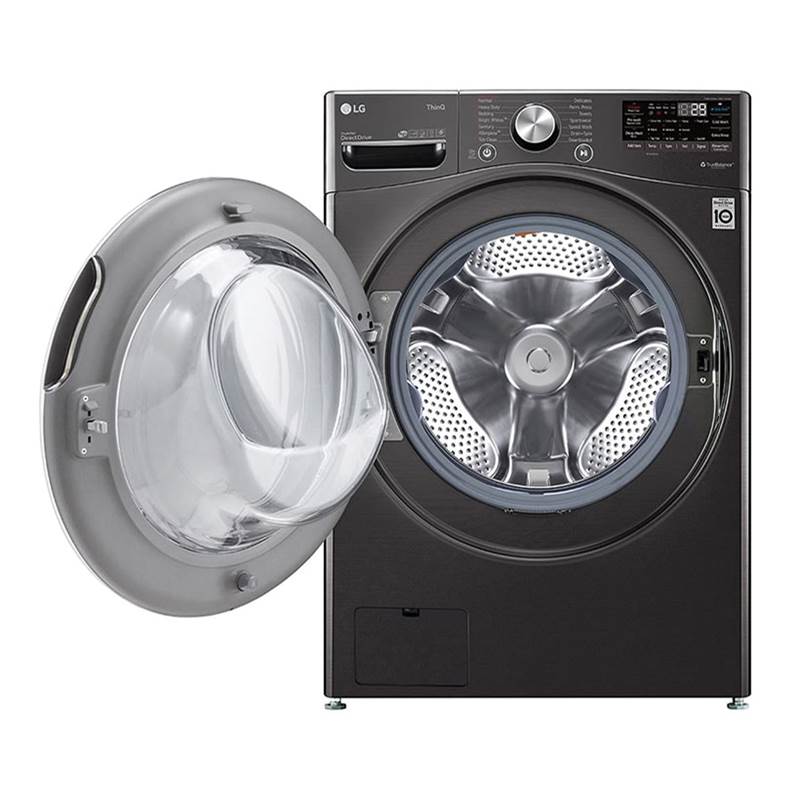 5.0 cu.ft. Ultra Large Capacity Front Load Washer with AIDD, TurboWash, Steam and Wi-Fi Connectivity, Black Steel