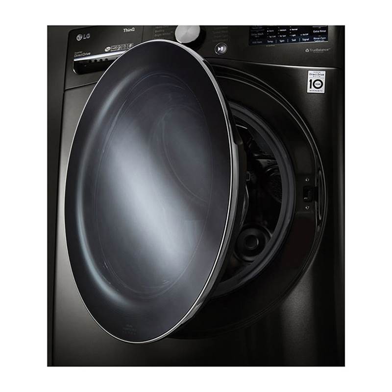 5.0 cu.ft. Ultra Large Capacity Front Load Washer with AIDD, TurboWash, Steam and Wi-Fi Connectivity, Black Steel