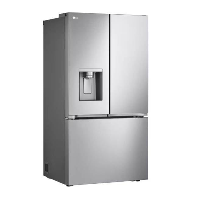 LG Appliances - 26 cu.ft. 3-Door French Door, Counter Depth, Ice & Water, 4 Kinds of Ice, Pocket Handle, PrintProof Stainless Steel - PrintProof Stainless Steel