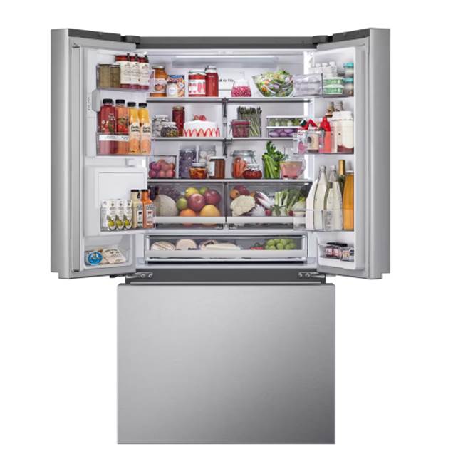 26 cu.ft. 3-Door French Door, Counter Depth, Ice & Water, 4 Kinds of Ice, Pocket Handle, PrintProof Stainless Steel