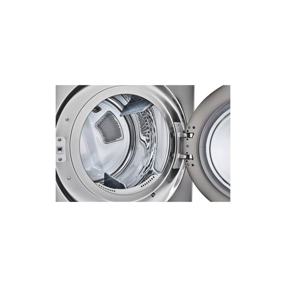 7.4 cu.ft. Ultra Large Capacity Gas Dryer with Sensor Dry, TurboSteamE Technology and Wi-Fi Connectivity, Graphite Steel