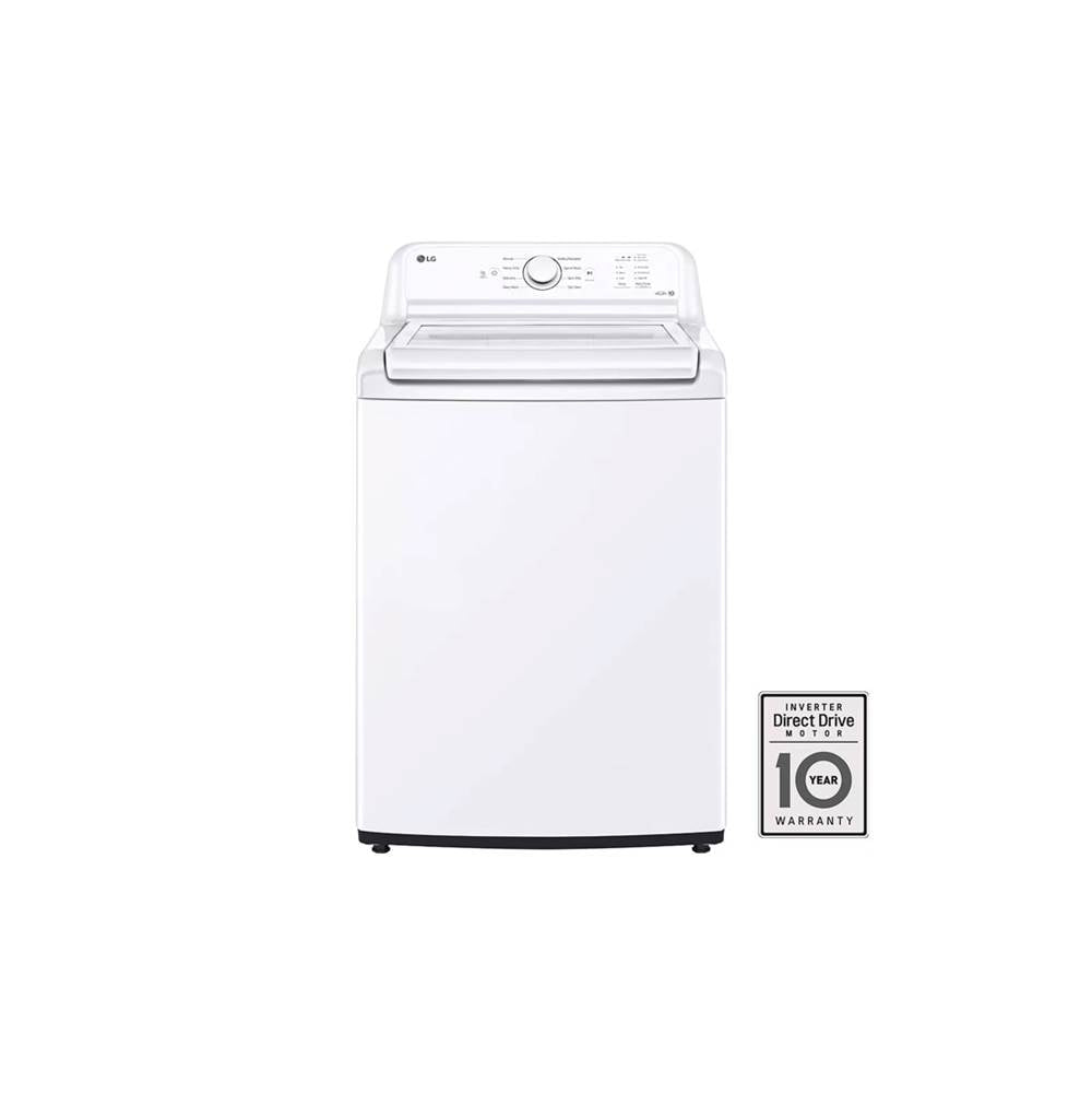 LG Appliances - 4.1 cu.ft. Ultra Large Capacity Top Load Washer, Agitator, White - White