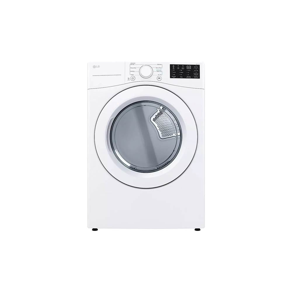 LG Appliances - 7.4 cu.ft. Ultra Large Capacity Electric Dryer with Sensor Dry, NFC Tag On, White - White