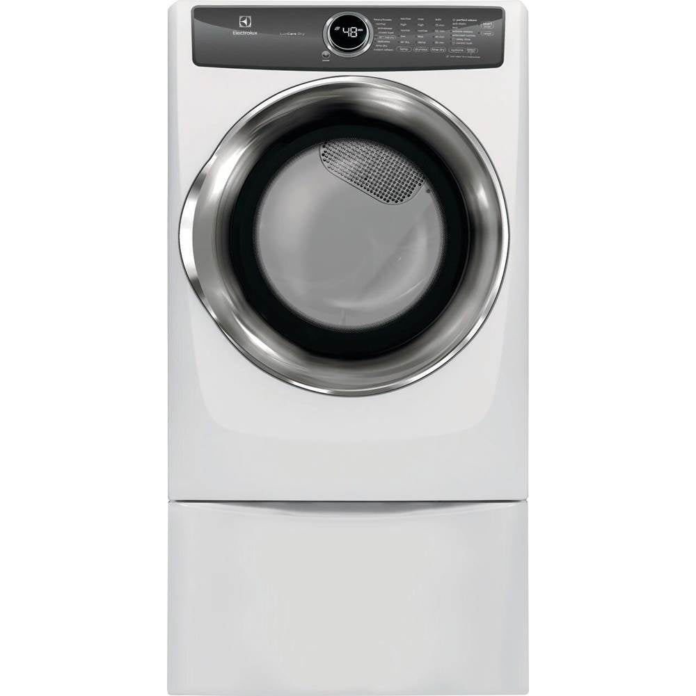 Electrolux - Front Load Perfect Steam Gas Dryer with LuxCare Dry and Instant Refresh - 8.0 Cu. Ft. - White