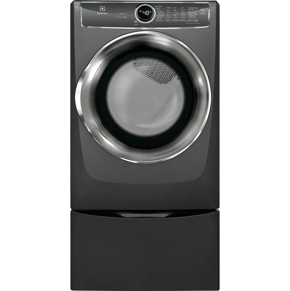 Electrolux - Front Load Perfect Steam Gas Dryer with PredictiveDry and Instant Refresh - 8.0. Cu. Ft. - Titanium