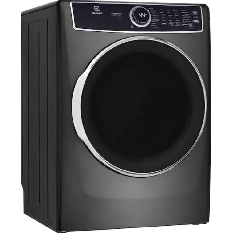 Electrolux - Front Load Perfect Steam Electric Dryer with Balanced Dry and Instant Refresh - 8.0 Cu. Ft. - Titanium