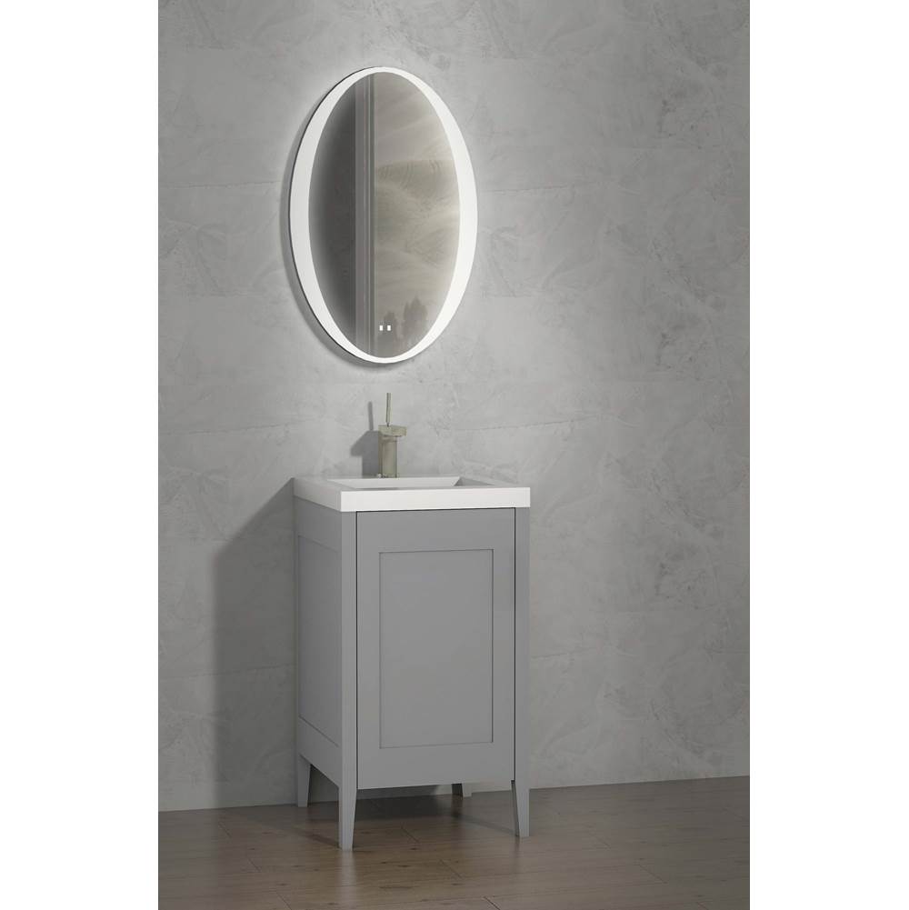 Madeli - Madeli Encore 20'' Free Standing Vanity Studio Grey - No Handles - Studio Gray
