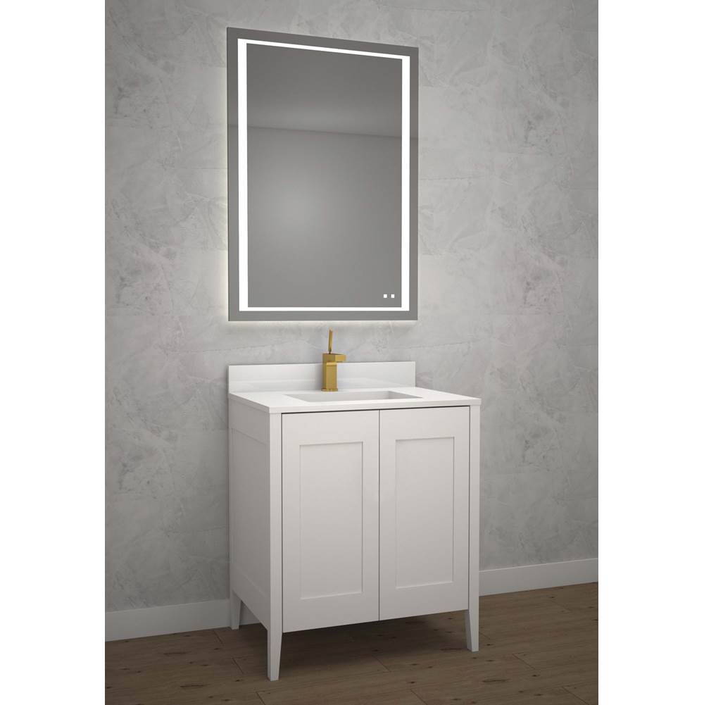 Madeli - Madeli Encore 24'' Free Standing Vanity White - No Handles - White
