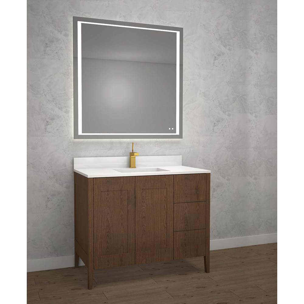 Madeli - Madeli Encore 36'' Free Standing Vanity Brandy - No Handles - Brandy