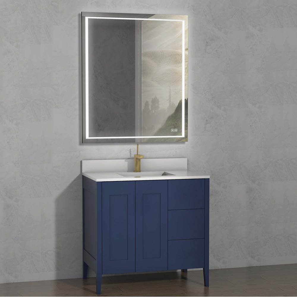 Madeli - Madeli Encore 36'' Free Standing Vanity Sapphire - No Handles - Sapphire