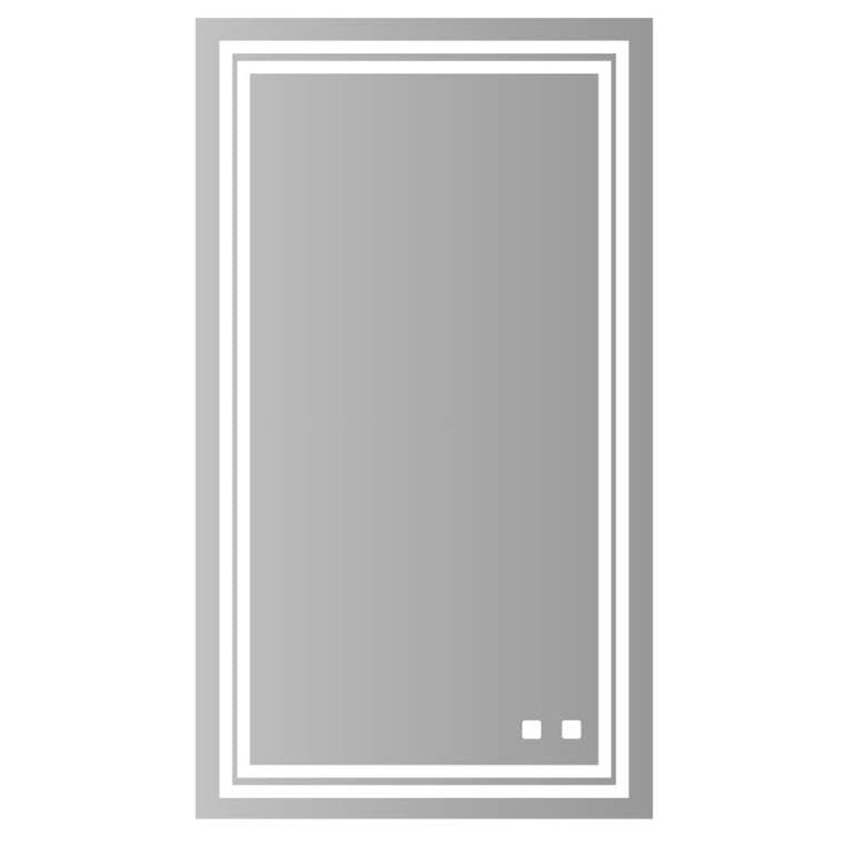 Madeli - Madeli Zen Lighted Slique Mirror, 24'' x 30'' x 7/8'', Rectangular, 2700/4000K Temperature, Deffoger, Dimmable