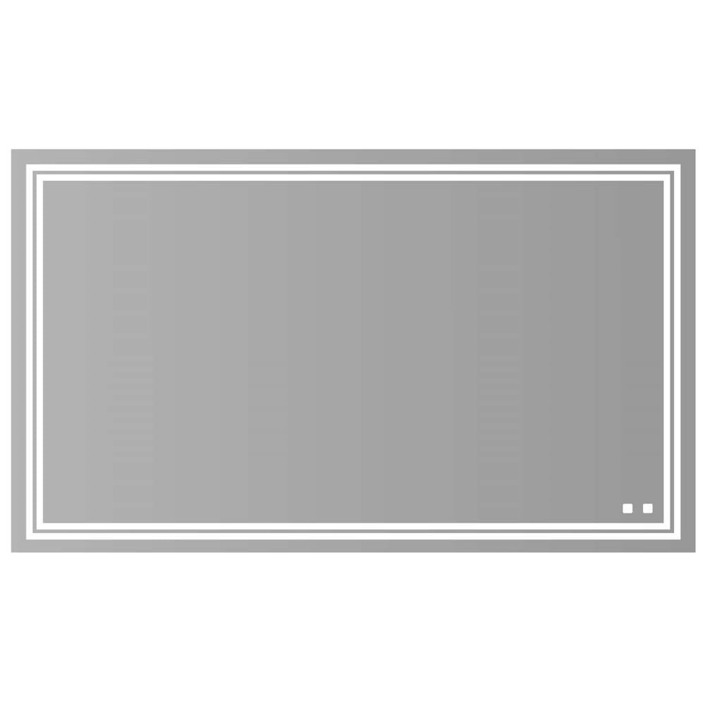 Madeli - Madeli Zen Lighted Slique Mirror, 72'' x 36'' x 7/8'', Rectangular, 2700/4000K Temperature, Deffoger, Dimmable