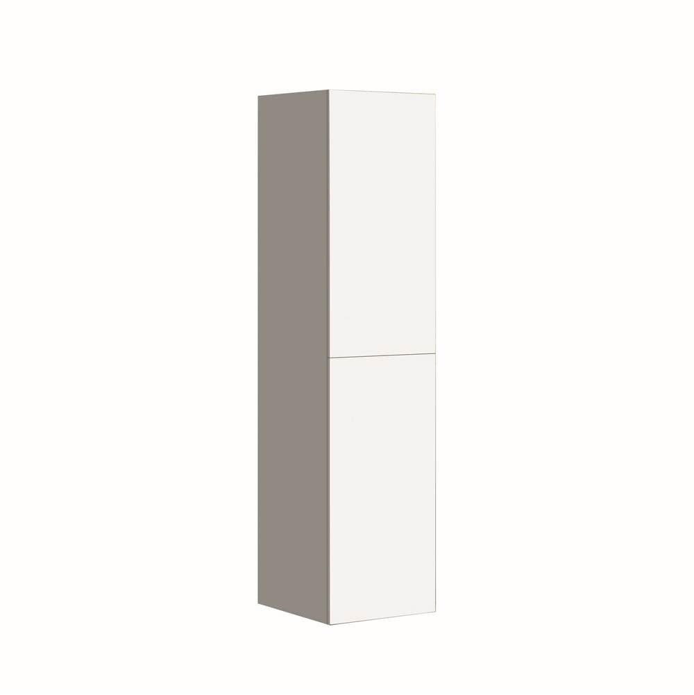 Madeli - Madeli Omni 20''W x 18''D x 71''H Wall Hung Linen Cabinet L Hinged in White/HW: No Handles - White