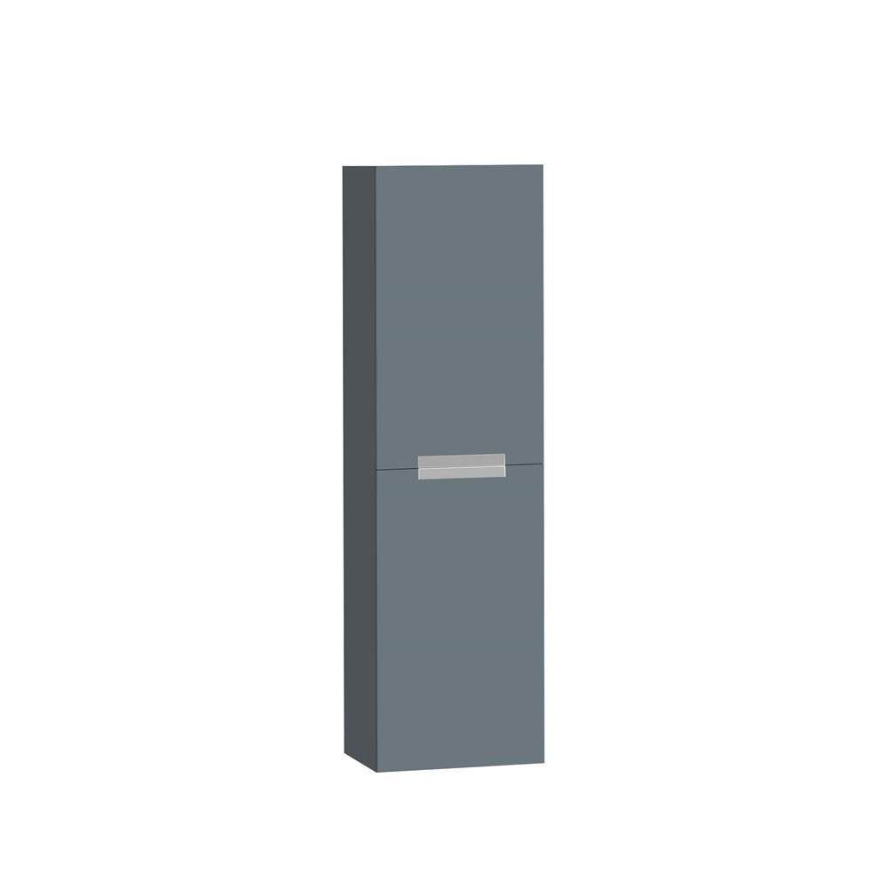 Madeli - Madeli Urban 20''W x 18''D x 71''H Wall Hung Linen Cabinet R Hinged in Studio Grey/HW: Polished Chrome(PC) - Studio Gray With Polished Chrome