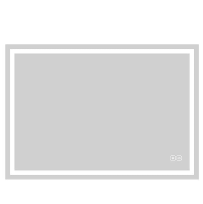 Madeli - Madeli Serenity Lighted Slique Mirror, 60'' x 42'' x 7/8'', Rectangular, 2700/4000K Temperature, Deffoger, Dimmable